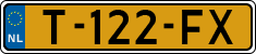 License plate of the Netherlands, Cars