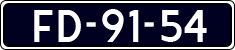 License plate of the Netherlands, Cars