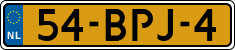 License plate of the Netherlands, Heavy Commercial Vehicles (1994 system)