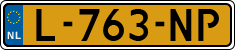 License plate of the Netherlands, Cars