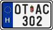 license plates of Hungary, Oldtimers (2022)