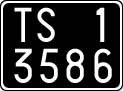 License plate of Italy, Cars (1927 year series)