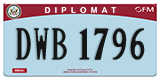 Federal license plates, Diplomatic