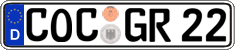 German license plate, Regular plates