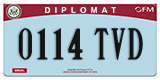 Federal license plates, Diplomatic (United Nations)