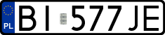 License plates of Poland, Regular car plates
