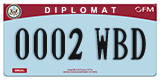 Federal license plates, Diplomatic (United Nations)