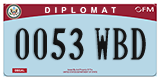 Federal license plates, Diplomatic (United Nations)