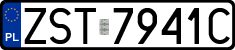 License plates of Poland, Regular car plates