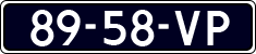 License plate of the Netherlands, Cars