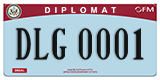 Federal license plates, Diplomatic
