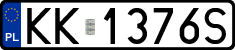 License plates of Poland, Regular car plates