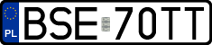 License plates of Poland, Regular car plates