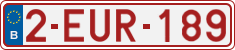 License plate of Belgium, Regular plates (2010)