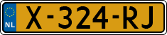License plate of the Netherlands, Cars