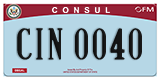 Federal license plates, Diplomatic
