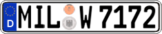 German license plate, Regular plates