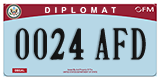 Federal license plates, Diplomatic (United Nations)