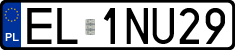 License plates of Poland, Regular car plates