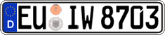 German license plate, Regular plates