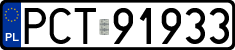 License plates of Poland, Regular car plates