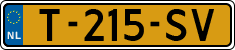 License plate of the Netherlands, Cars