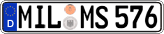 German license plate, Regular plates
