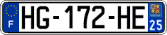 French license plate, SIV (ordinary)