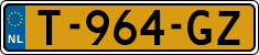License plate of the Netherlands, Cars