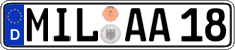 German license plate, Regular plates