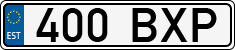 License plate of Estonia, Regular car plates