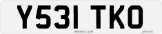 License plate of the United Kingdom, 1983 year system
