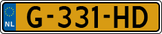 License plate of the Netherlands, Cars