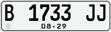 License plate of Indonesia, Regular plates