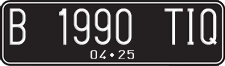 License plate of Indonesia, Regular plates