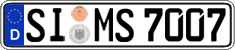 German license plate, Regular plates