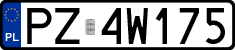 License plates of Poland, Regular car plates