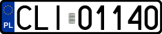 License plates of Poland, Regular car plates