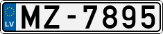 License plate of Latvia, Regular car plates