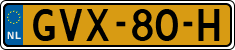 License plate of the Netherlands, Cars