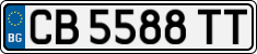 License plate of Bulgaria, Cars