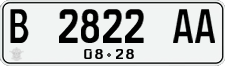 License plate of Indonesia, Regular plates