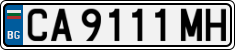 License plate of Bulgaria, Cars
