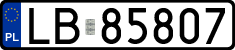 License plates of Poland, Regular car plates