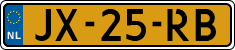 License plate of the Netherlands, Cars