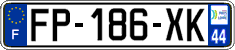 French license plate, SIV (ordinary)