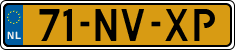 License plate of the Netherlands, Cars