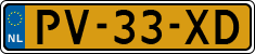 License plate of the Netherlands, Cars