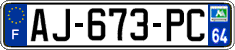 French license plate, SIV (ordinary)