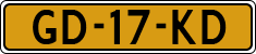 License plate of the Netherlands, Cars